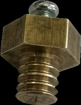 Brass Inserts for three gang prism mould