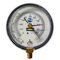 Vacuum Gauge 0-1000 Millibar supplied with UKAS calibration certificate