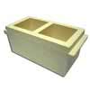 Plastic 2 Gang Cube Mould 100mm