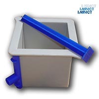 100mm 2 part plastic cube mould	