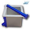 100mm 2 part plastic cube mould	