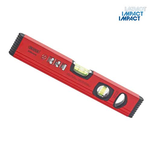 Box Section Spirit Level 300mm long Impact civil engineering