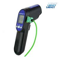 Hand Held Infrared Thermometer with Circle Laser Indicator & type K thermocouple probe socket